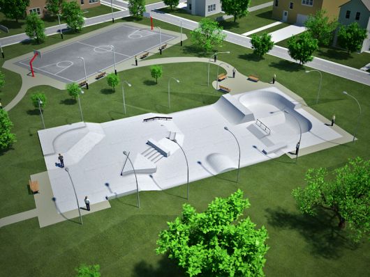Conceptos básicos del diseño del parque de patinaje